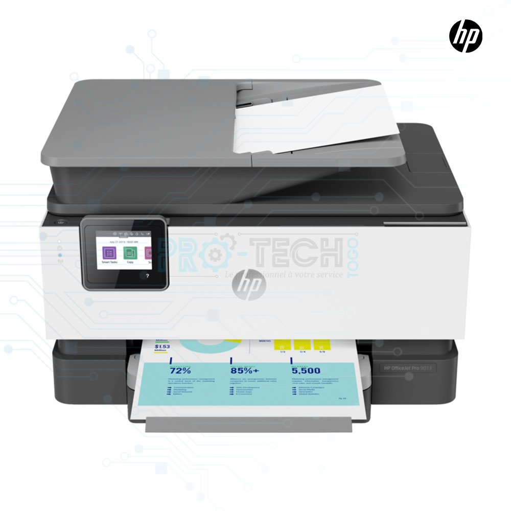 Imprimante HP OfficeJet Pro 9013 jet d'encre couleur Multifonction A4  (1KR49B)