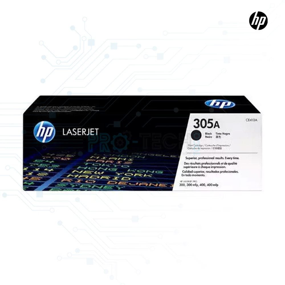 Toner HP 305A (CE410A, CE411A, CE412A, CE413A) Laser Authentique (Original)