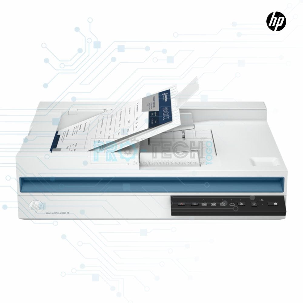 Scanner hp professionnel à plat avec chargeur de document recto-verso automatique A4 USB