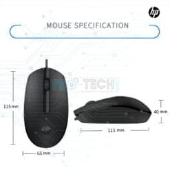Alternative view of HP M10 Souris filaire USB (7YA10PA) optique