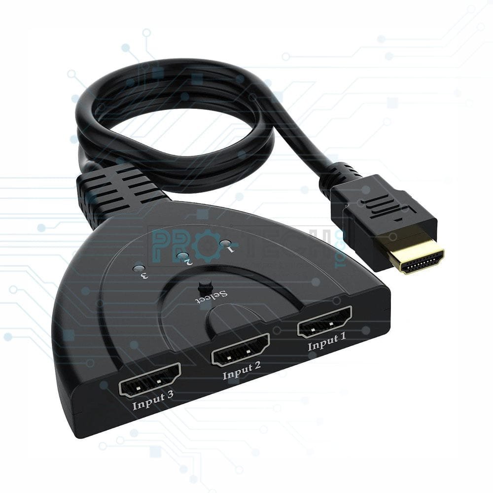 Commutateur HDMI 4K 3 Ports SOWTEC Plaqué Or - Répartiteur HDMI