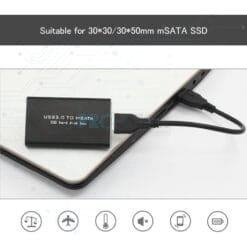 Alternative view of Boîtier disque SSD mSATA, USB 3.0 vers mSATA