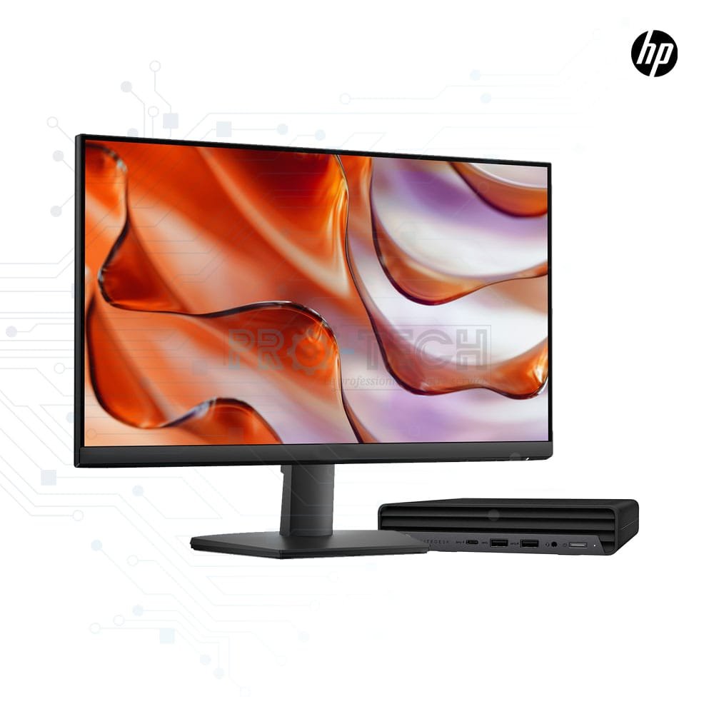 HP Elitedesk 800 G6 Core i5-10500T 8Go 256Go SSD + Ecran 24", Mini ordinateur de bureau reconditionné