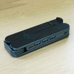 Alternative view of Support pliable pour ordinateur portable avec hub USB‑C/USB 3.0 intégré