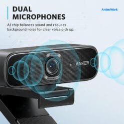 Alternative view of Anker PowerConf C302 (A3362) – Webcam 2K pour visioconférence et télétravail