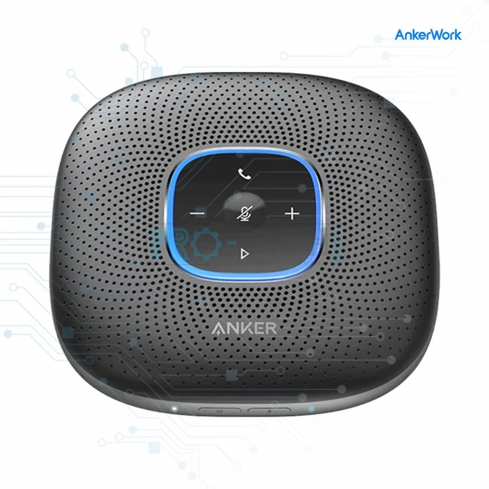 Anker PowerConf S3 (A3301) – Haut-parleur Bluetooth de conférence, 6 micros
