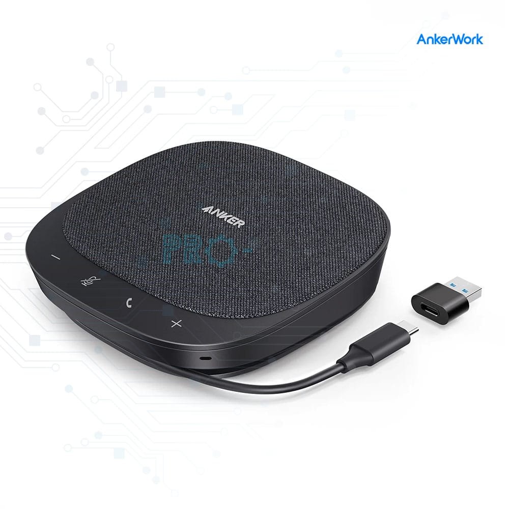 Anker PowerConf S330 (A3308) – Haut-parleur USB de conférence, 4 micros