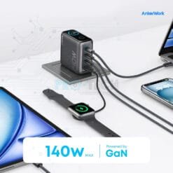 Alternative view of Chargeur USB-C 140W 4 Ports GaN | Anker (B2697KZ1) | Charge Rapide Laptop, Smartphone, tablette