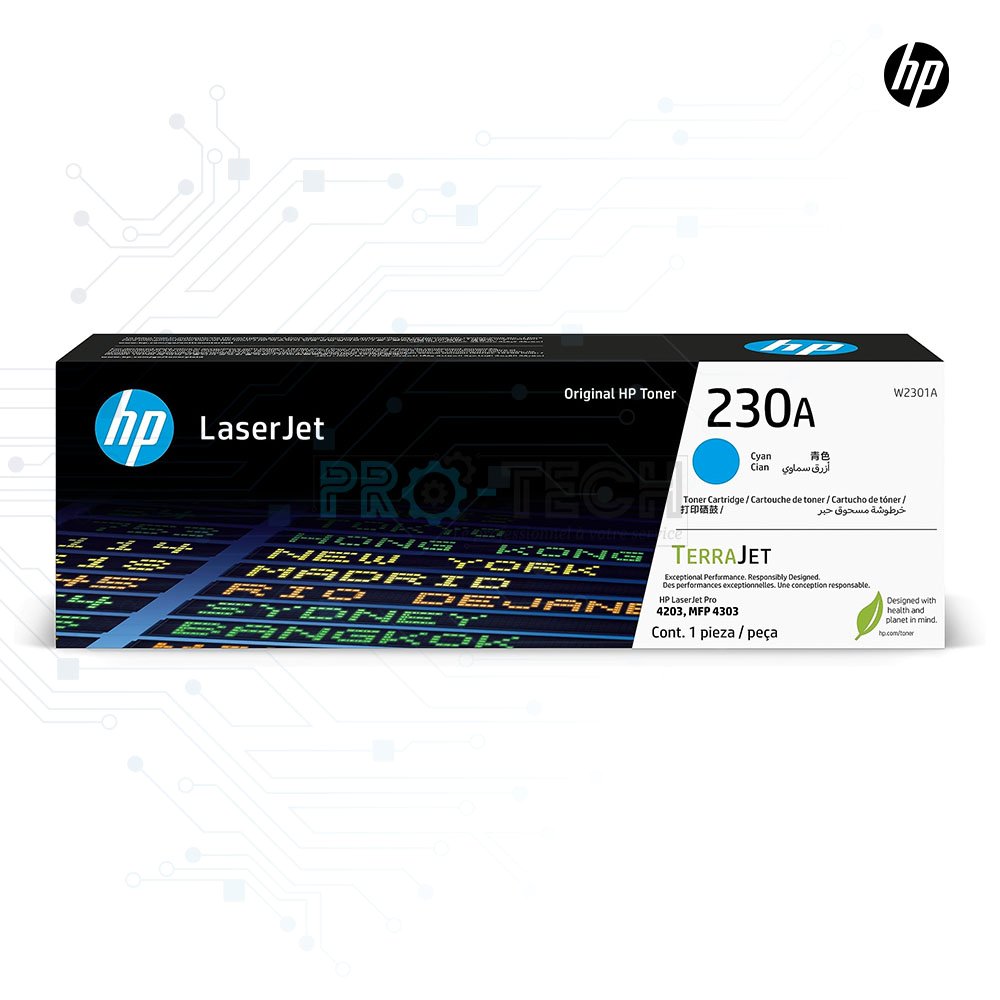 HP 230A cyan (W2301A), Toner HP LaserJet authentique