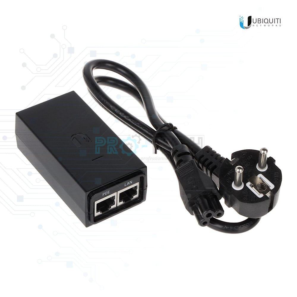 Injecteur PoE Ubiquiti 24VDC 12W – Alimente vos Équipements UniFi