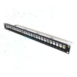 Alternative view of Panneau de brassage Cat 6A STP, Keystone patch panel
