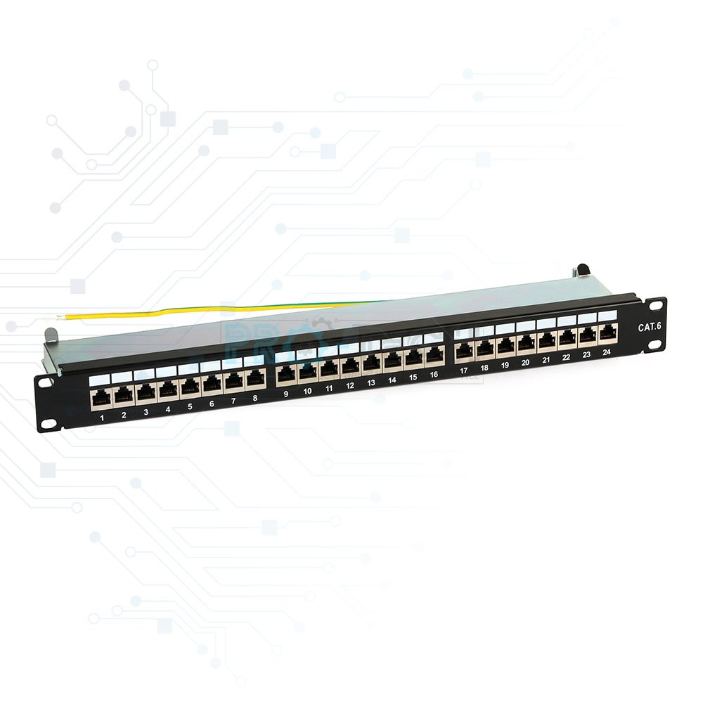 Panneau de brassage Cat 6A STP, Keystone patch panel