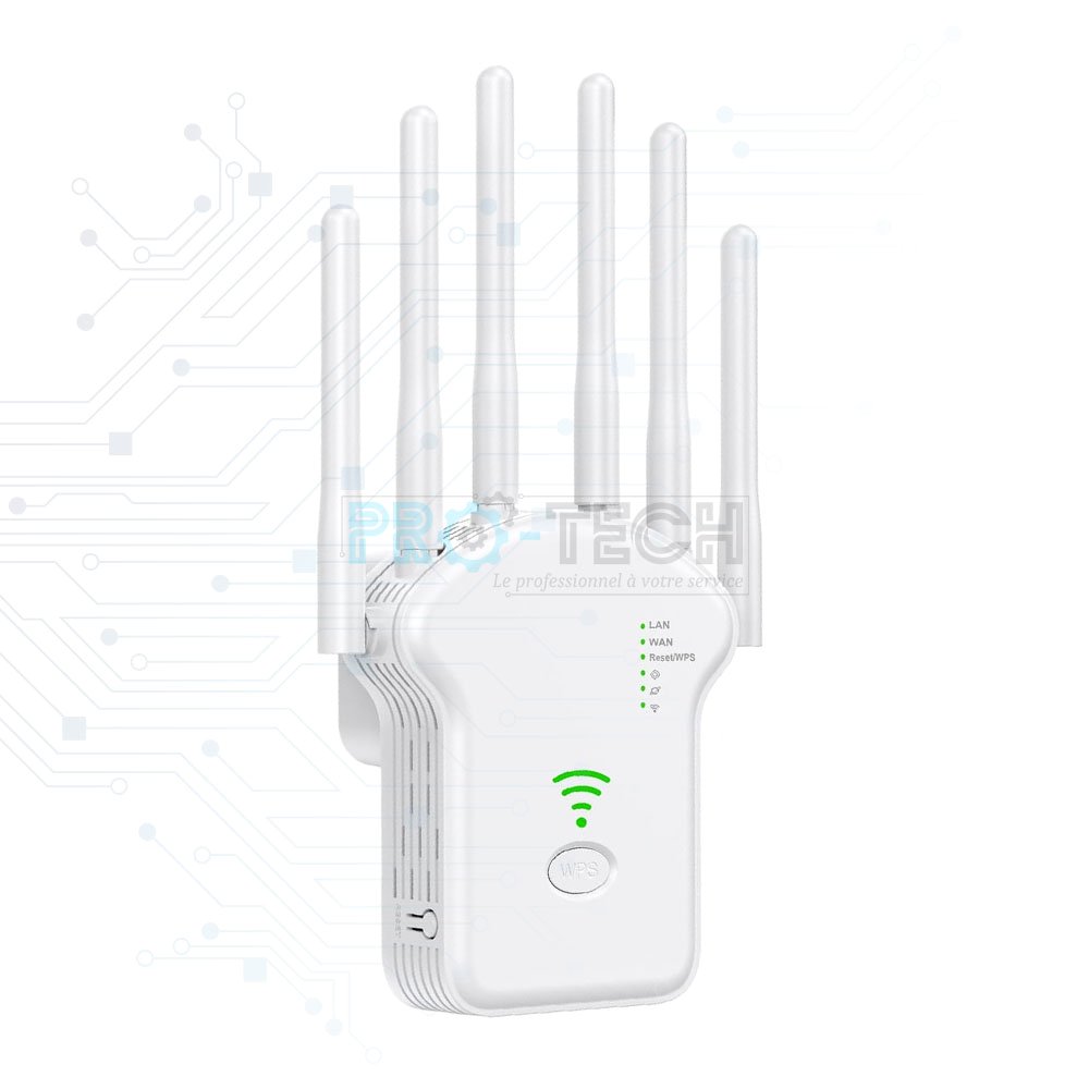 Répéteur WiFi U13 1200Mbps, 6 antennes hautes, routeur sans fil, amplificateur réseau
